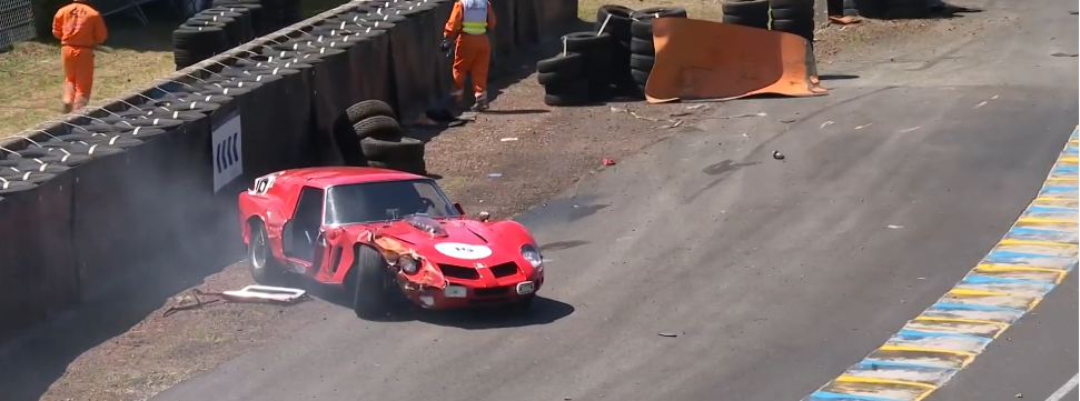 Accident Ferrari 250 GTO