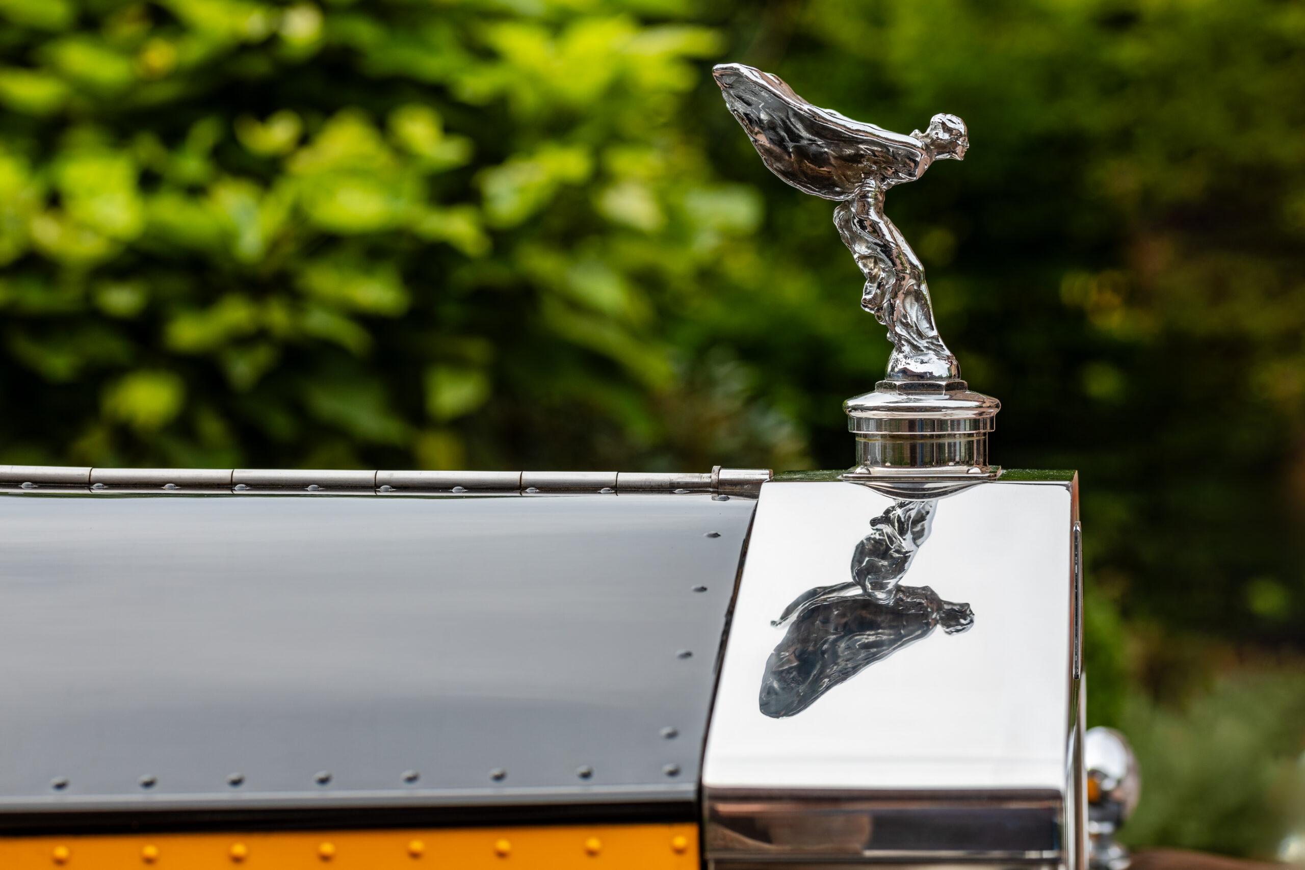 Détail d’une Rolls-Royce Phantom II ancienne