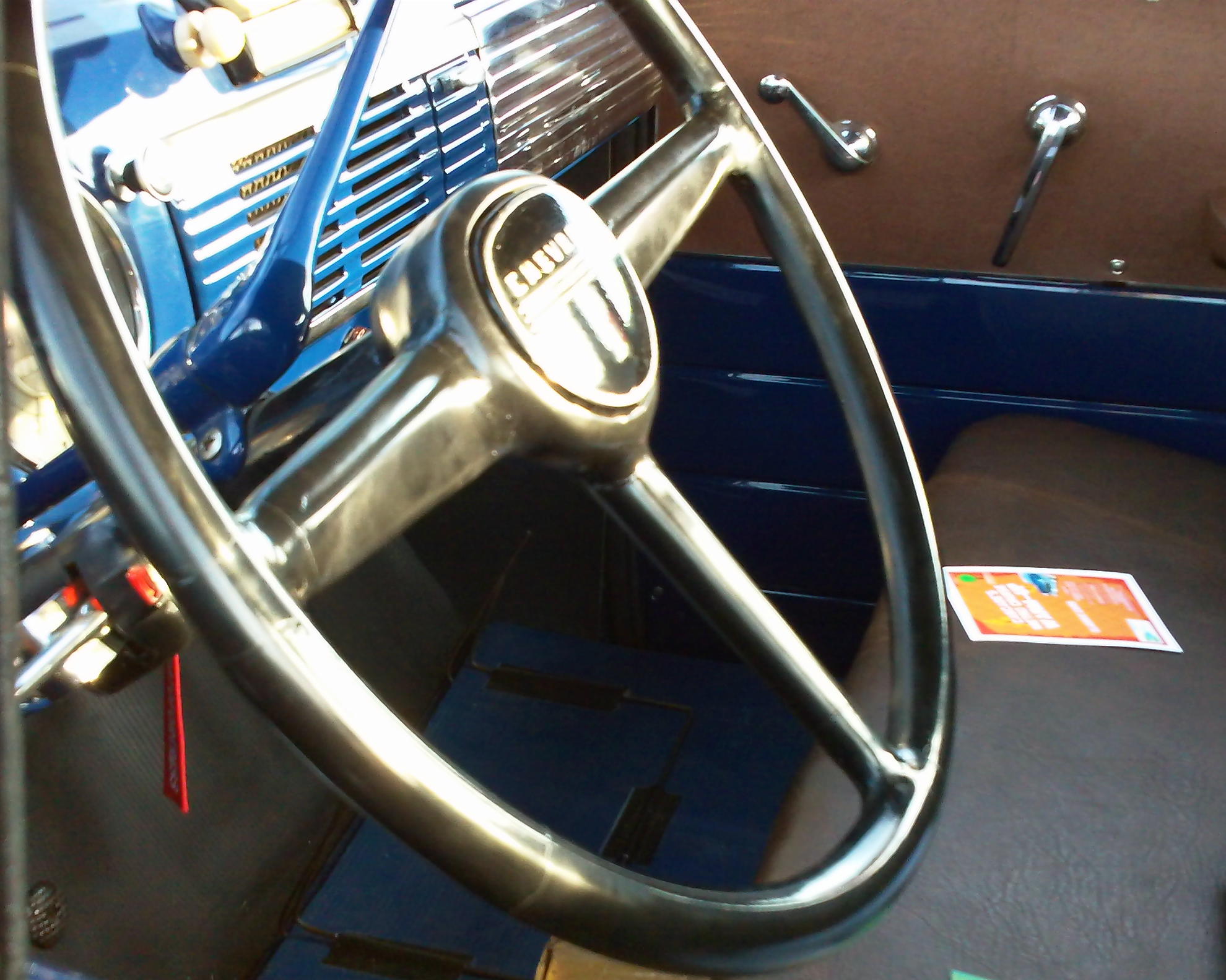 Tableau de bord d’une automobile ancienne