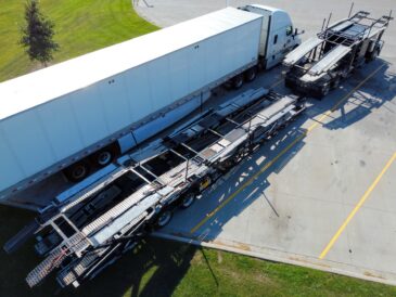 Camions porte-voitures destinés au transport international d’automobiles