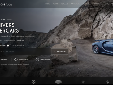 Nouvelle interface Plethore Cars dédiée à l’univers des hypercars